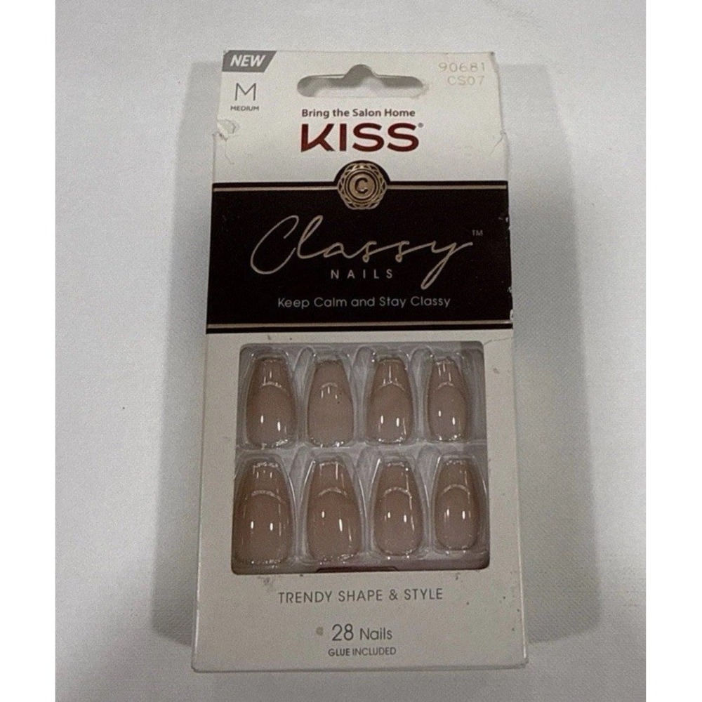 Kiss Classy Medium Nail, Press On Nails New in Box